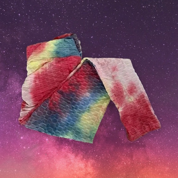 FREE 🆕Ruched Honeycomb  Leggings - Picture 3 of 13